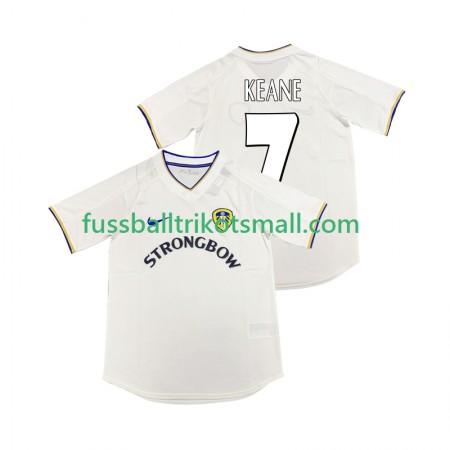 Fußballtrikots Leeds United KEANE 7 2000 2001 Retro Kurzarm Heimtrikotsatz kaufen
